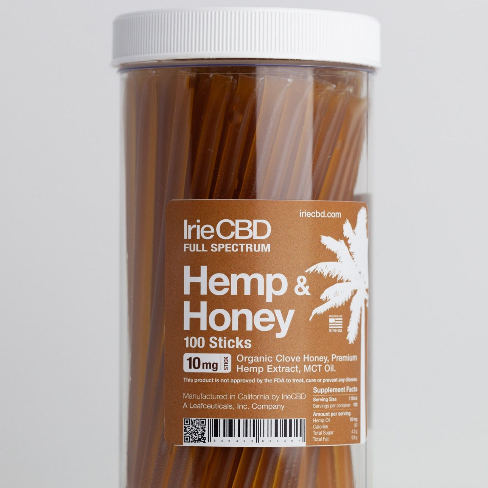 Irie CBD Hemp & Honey Sticks (10mg CBD Each) Leafly